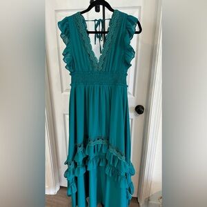 Baltic Born Jasmine Jade Ruffle Maxi Dress